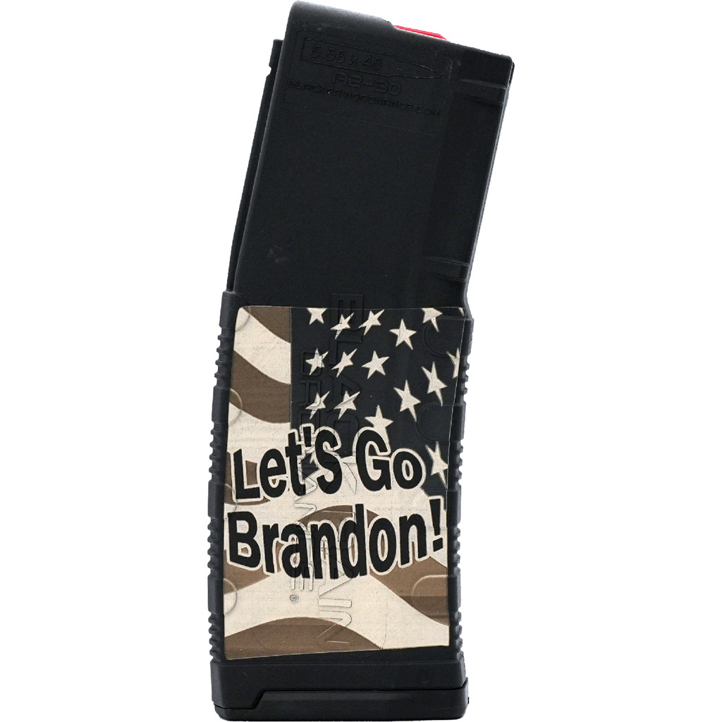 Black Rain Ordnance Lasered AR15 Magazine LGB Flag 30 rd.