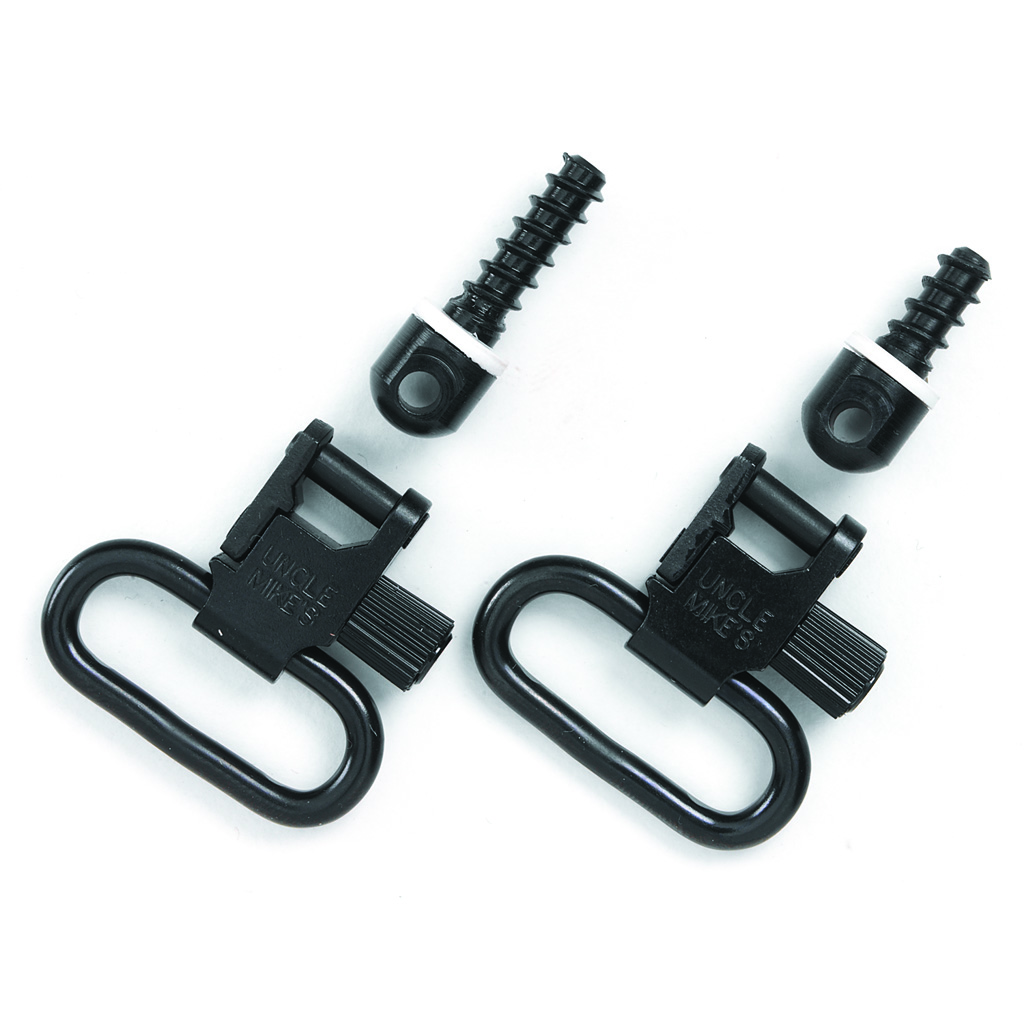 Uncle Mike's QD Swivels 115 RGS 1.25 in. Wood Screw Type Blued