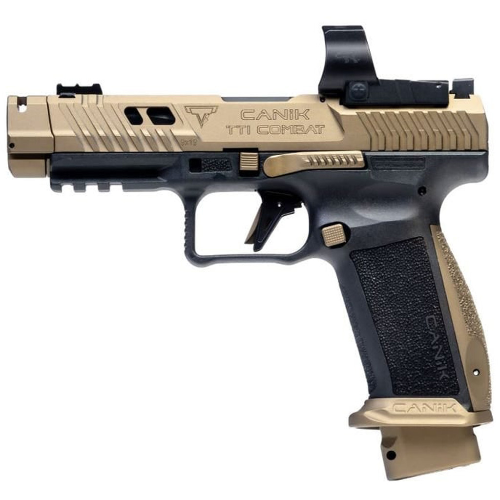 Canik TTI Combat Pistol 9mm 4.6 in. Bronze Mecanik Optic 18 rd.