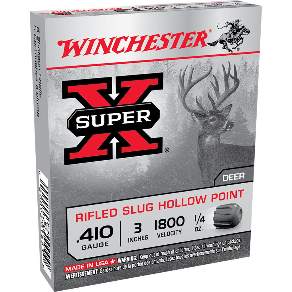 Winchester Super-X Shotshell 410 Bore 1/4 oz 3" Shotgun Slug