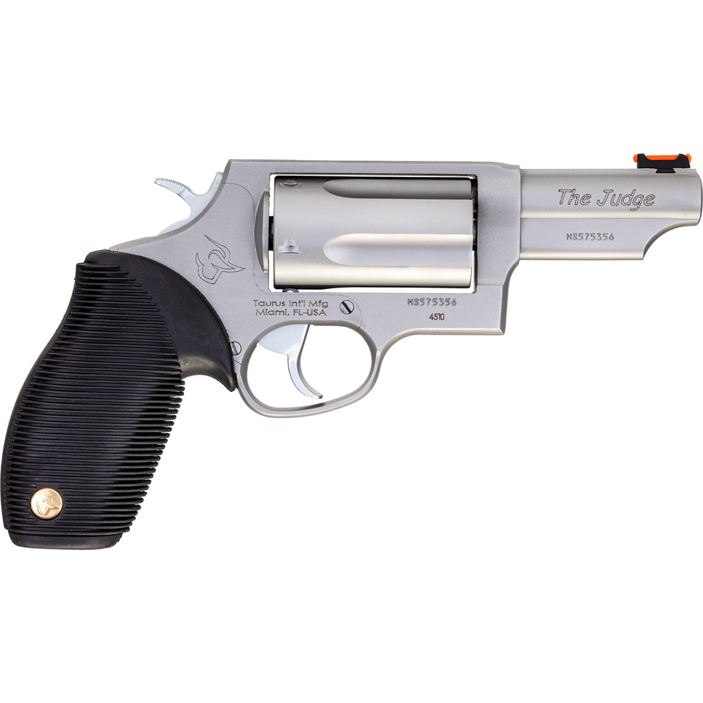 Taurus Judge Revolver 45 Colt/410 ga. 3 in. Stainless 5 rd. Rubber Grips