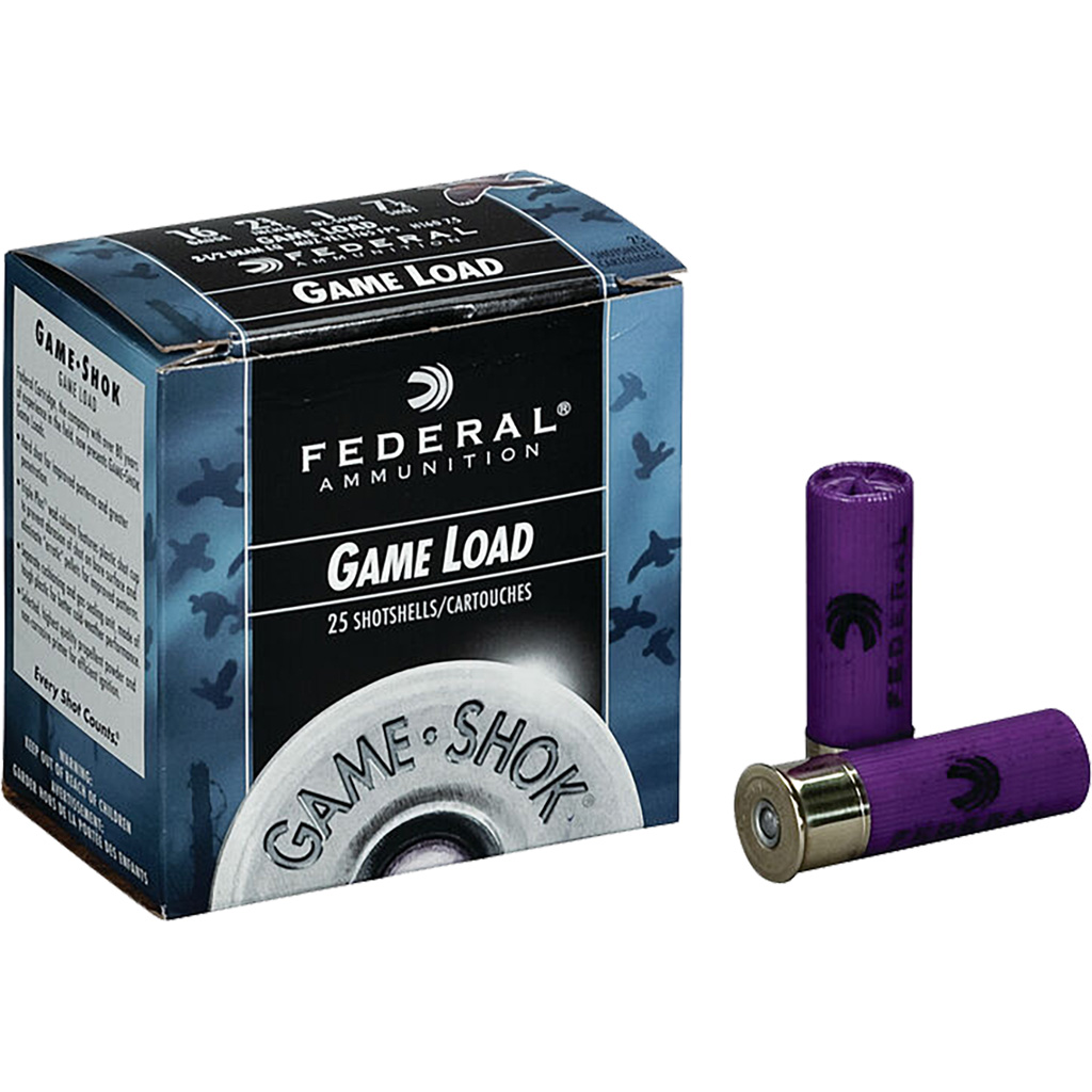 Federal Game-Shok Upland Load 16 Gauge 2.75 in. 1 oz. 7.5 Shot 25 rd.