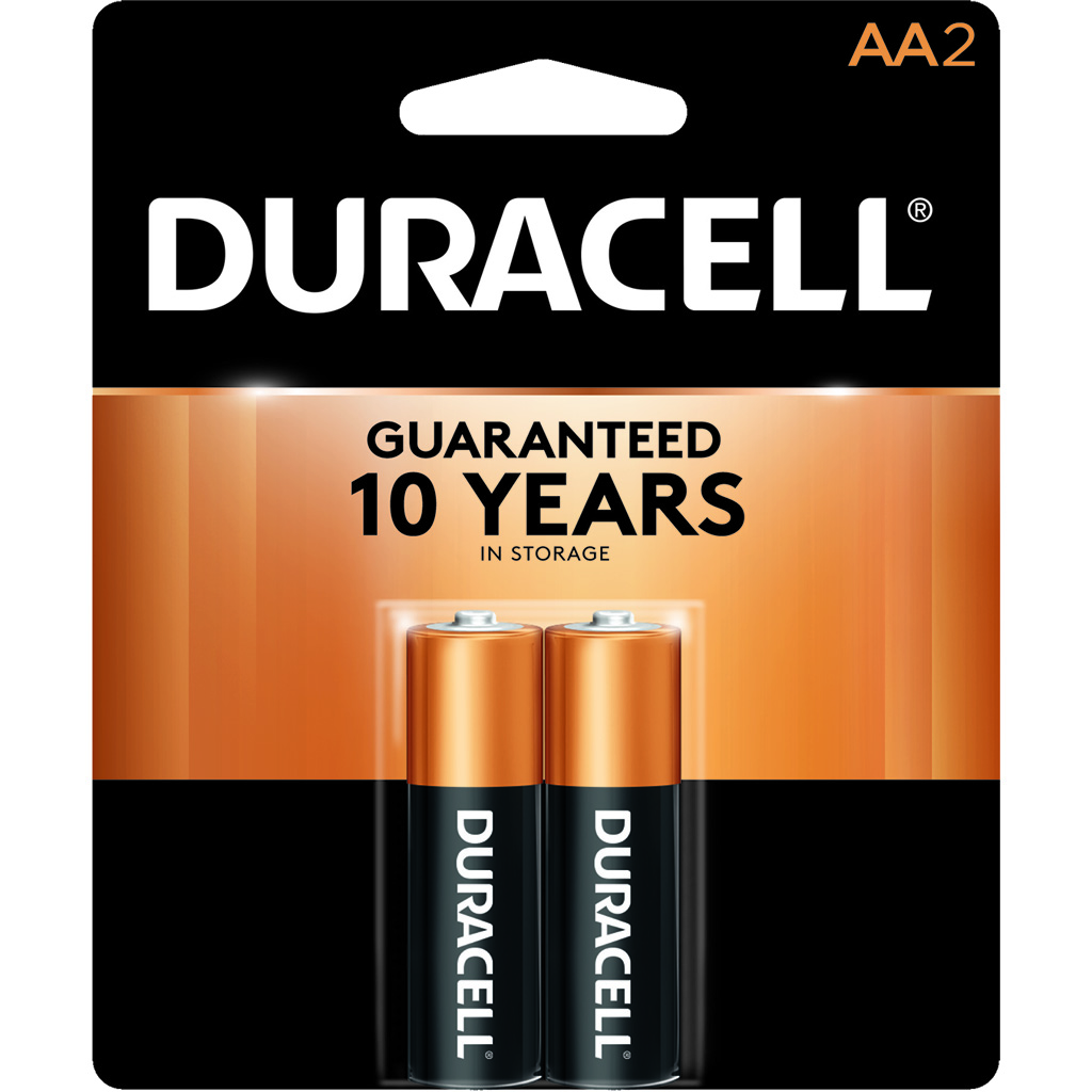 Duracell Coppertop Batteries AA 2 pk.