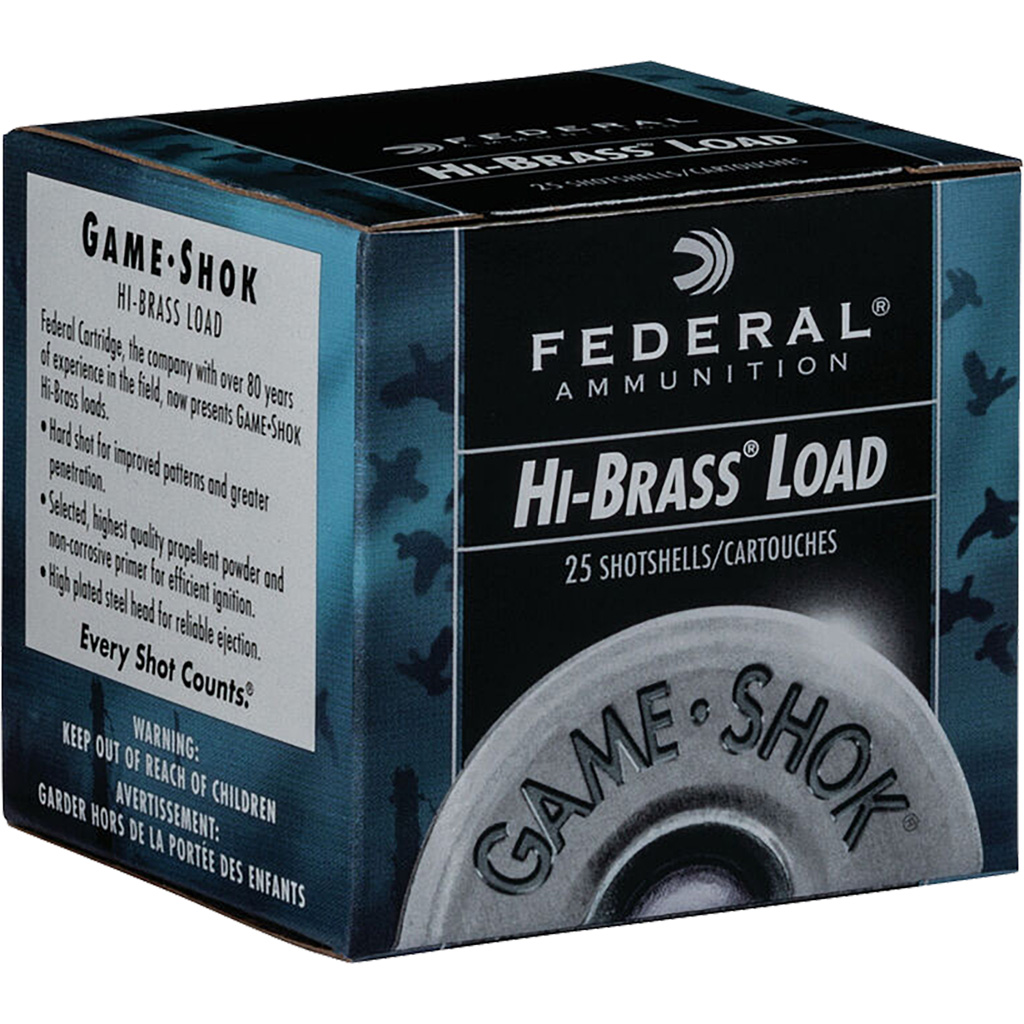 Federal Game-Shok Upland Hi-Brass Load 410 Gauge 2.5 in. 1/2 oz. 6 Shot 25 rd.