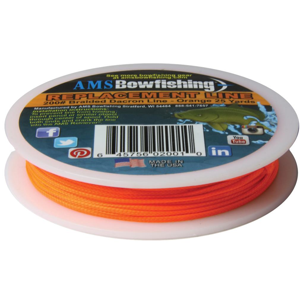 AMS Retriever Bowfishing Line Orange 200 lb. 25 yds.