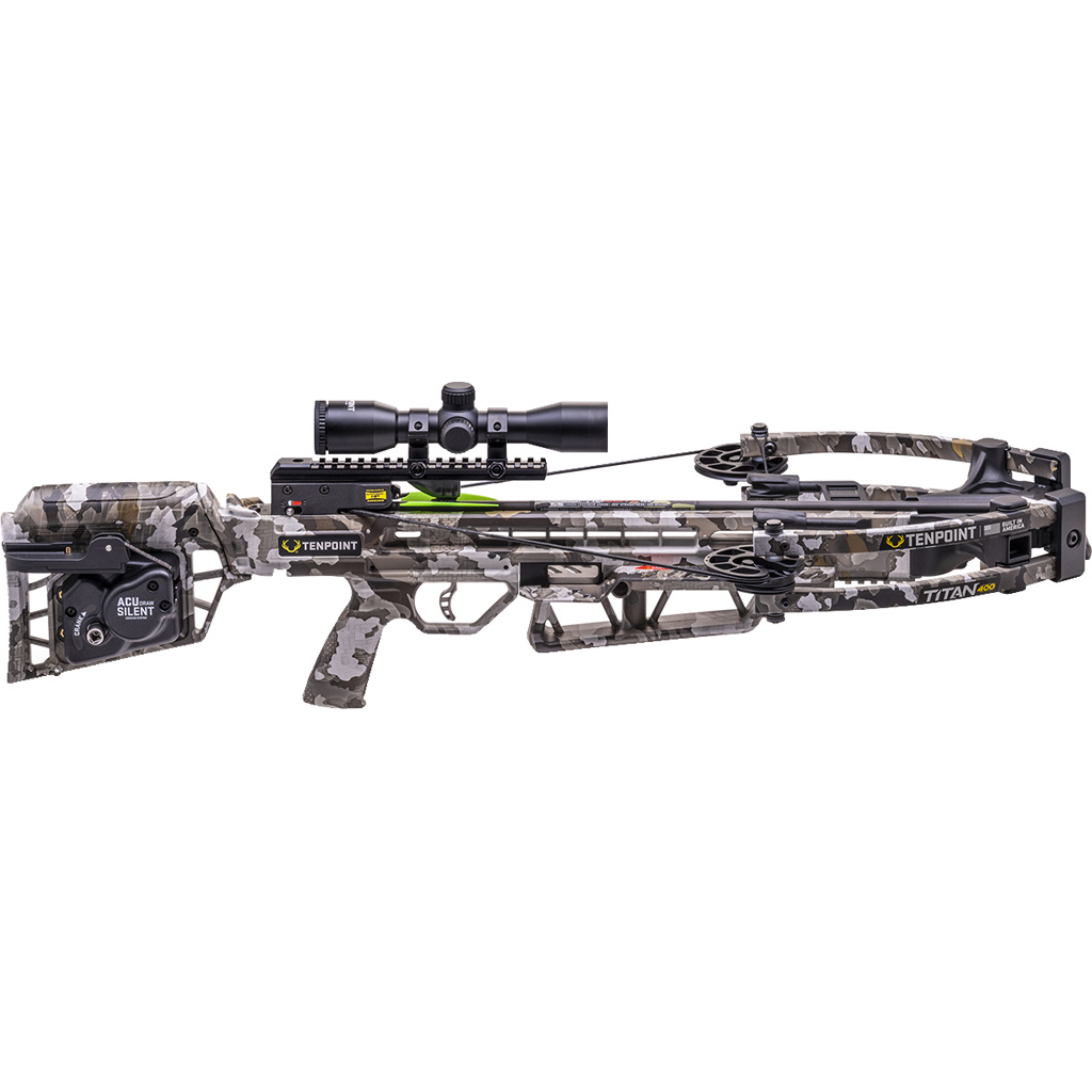 TenPoint Titan 400 Crossbow Package ACUdraw Silent Vektra Camo