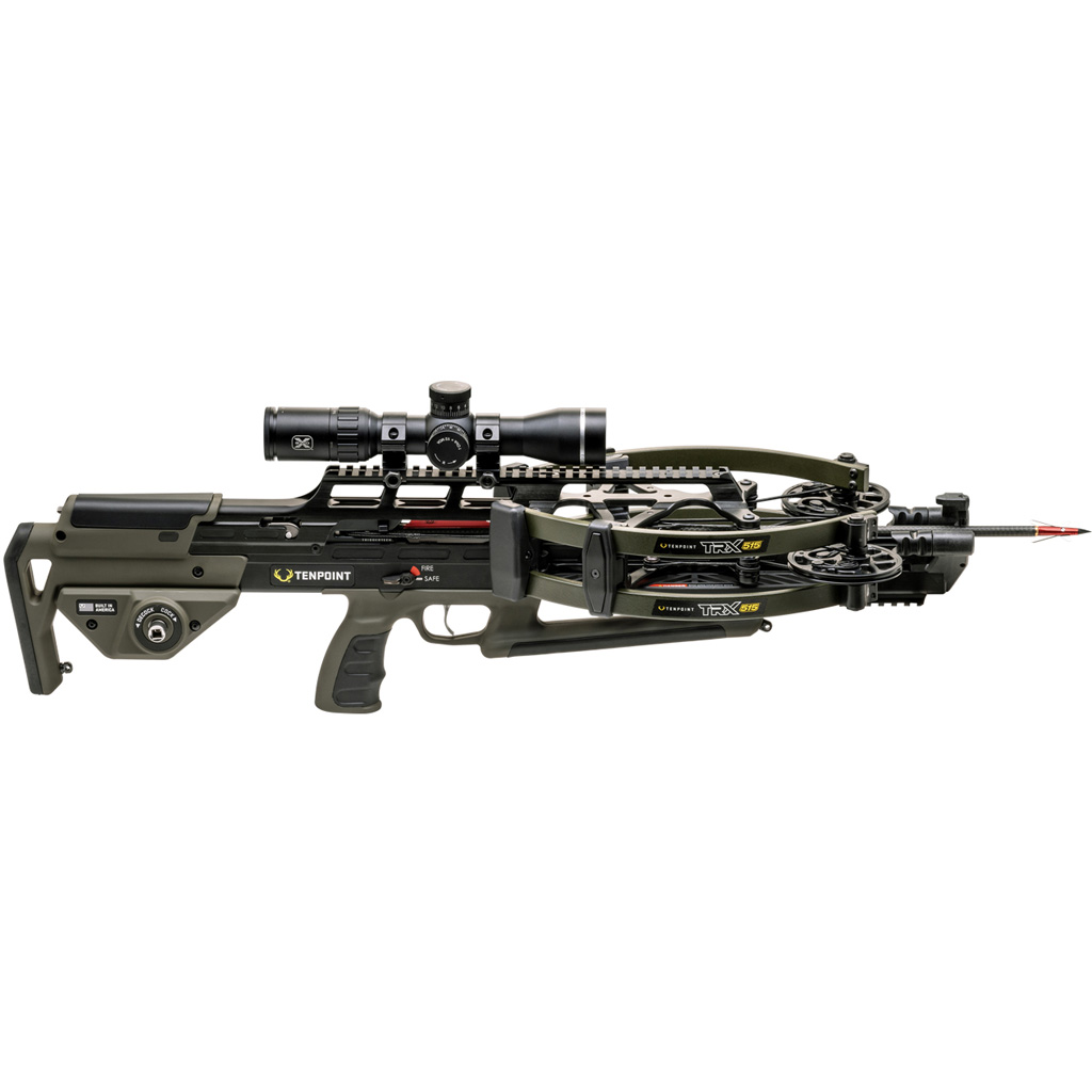 TenPoint TRX 26 Crossbow Package ACUslide MAXX Rangemaster 100 Scope Moss Green