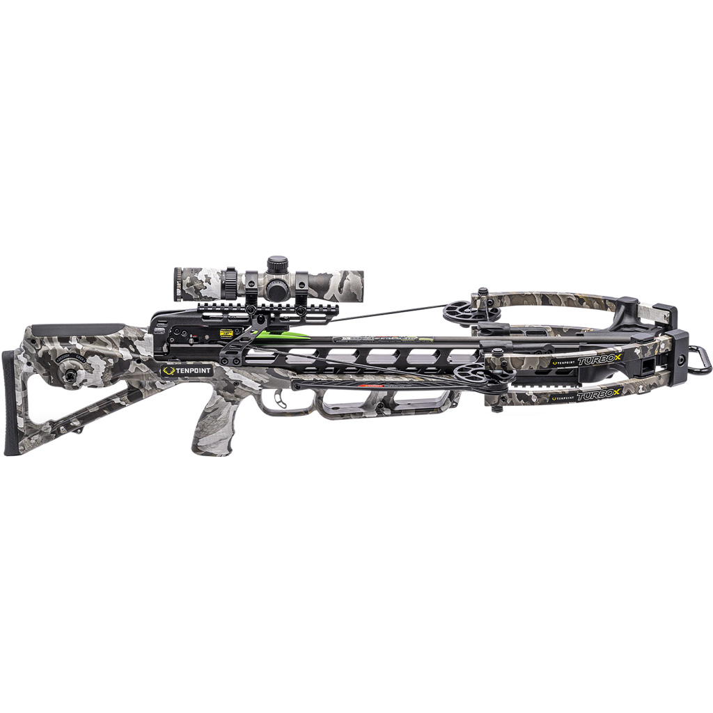 TenPoint Turbo X Crossbow Package ACUslide Rangemaster 100 Scope Vektra