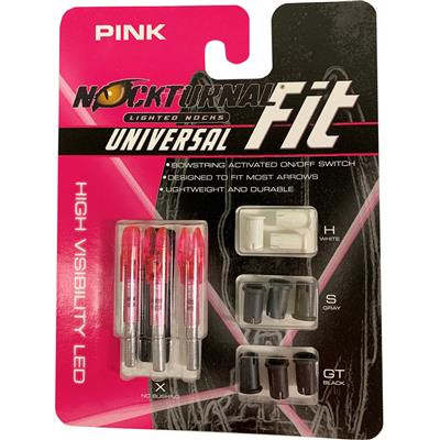 Nockturnal FIT Lighted Nocks Pink 3 pk.