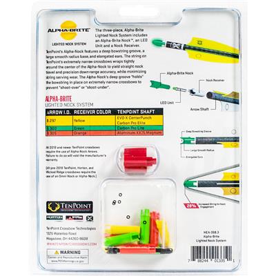 TenPoint Alpha Brite Lighted Nock System 3 pk.