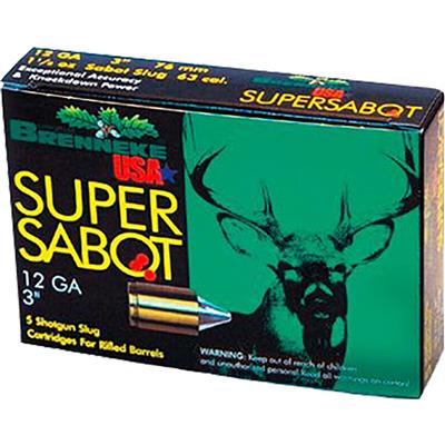 Brenneke Super Sabot Slugs 12 ga. 3 in. 1 1/8 oz. 5 rd.