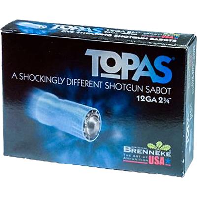 Brenneke TOPAS Sabot Slugs 12ga. 2 3/4 in. 2/3 oz. 5 rd.