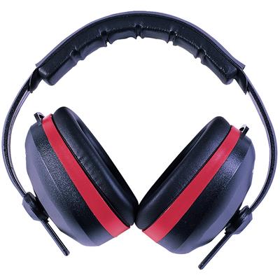 Radians Silencer Earmuff Black with Red Accent