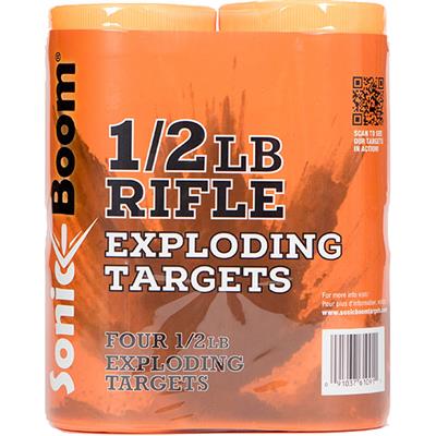 Sonic Boom Exploding Rifle Targets 1/2 lb. 4 pk.