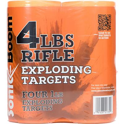 Sonic Boom Exploding Rifle Targets 1 lb. 4 pk.