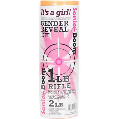 Sonic Boom Exploding Target Gender Reveal Kit Girl 1 lb. Pink