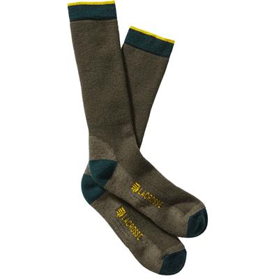 Lacrosse Men's Merino Midweight Socks Crew OD Green Large