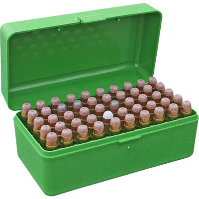 MTM Case-Gard Rifle Ammo Box RMLD-50 Green 50 rd.