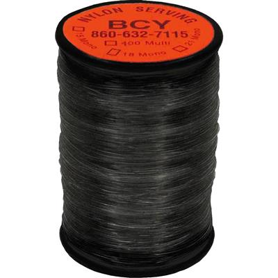 BCY 400 Nylon Serving Black 90 yds. Bonded