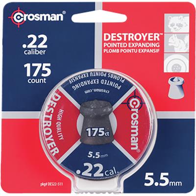 Crosman Destroyer Pellets .22 cal 175 ct.