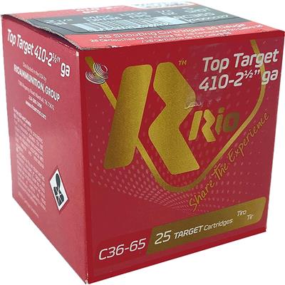 Rio Top Target 14 Target Loads 410 ga. 2 1/2 in. 1/2 oz. 9 Shot 25 rd.