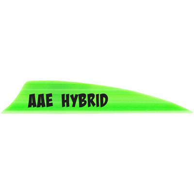 AAE Hybrid 2.0 Shield Cut Vanes Bright Green 50 pk.