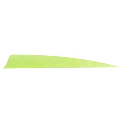 Trueflight Shield Cut Feathers Chartreuse 4 in. RW 100 pk.