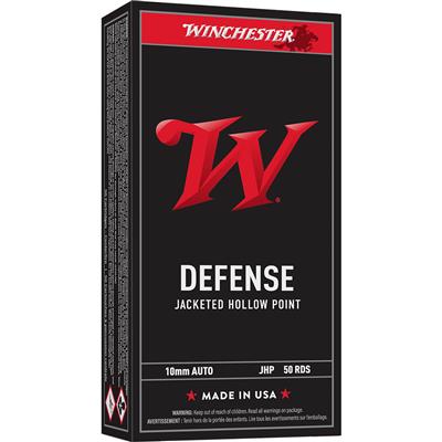 Winchester USA Personal Protection Pistol Ammo 10mm. 147 gr. JHP 50 rd.