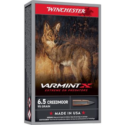 Winchester Varmint X Rifle Ammo 6.5 Creedmoor 95 gr. XP 20 rd.