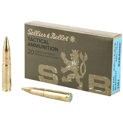 Sellier & Bellot Rifle Ammo 300 Blackout Subsonic 200 gr. FMJ 20 rd.