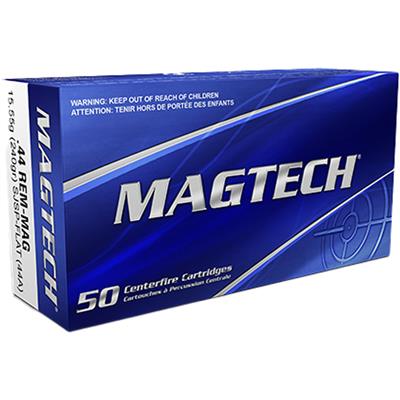 Magtech Pistol Ammo 44 Rem Mag 240 gr. SJSP Flat 50 rd.