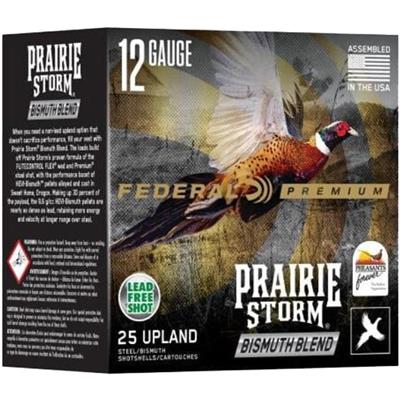 Federal Premium Praire Storm Bismuth Blend 12 ga. 3 in. 1 1/4 oz. 3 Steel 5 Bismuth 25 rd.