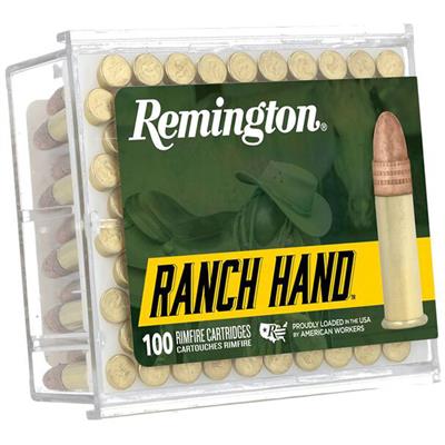 Remington Ranch Hand Rimfire Ammo 22 LR. 42 gr. Plated RN 100 rd.