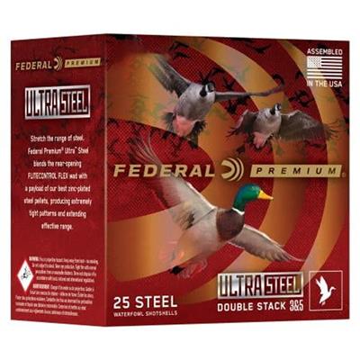 Federal Premium Ultra Steel Waterfowl Shotgun Ammo 12 ga. 3 in. 1 1/4 oz. BB Shot 25 rd.