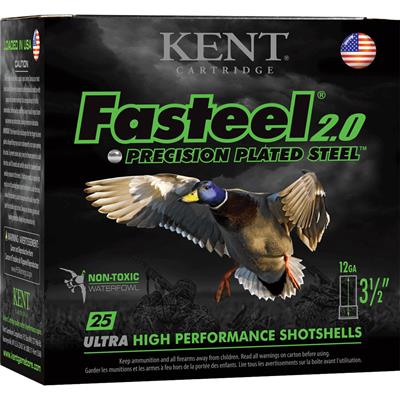 Kent Fasteel Precison Plated Steel Load 12ga. 3 1/2in. 1 1/2oz. BB 2 25 rd.