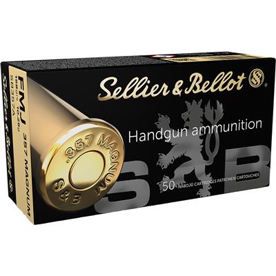 Sellier & Bellot Pistol Ammo 357 Magnum 158 gr. FMJ 50 rd.