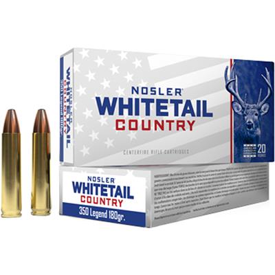 Nosler Whitetail Country Rifle Ammo 350 Legend 180 gr. SW 20 rd.