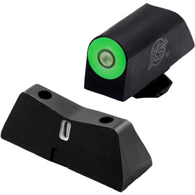 XS Sights DXT2 Pro Pistol Sight Green Glock 17,19,22-24,26,27,31-36,38,45,49