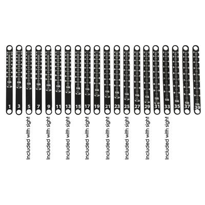 Axcel Achieve XP Metal Sight Tape Scale #3 and #4