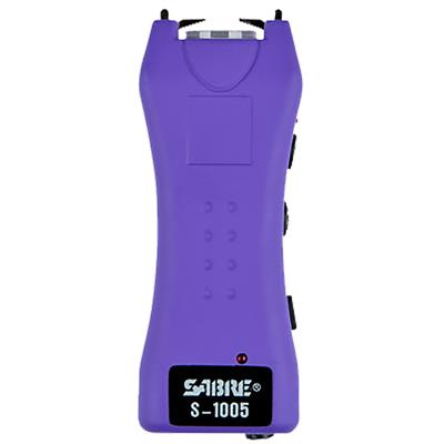 Sabre Dual Capacitor Stun Gun Purple 1.600 uC with LED Flashlight