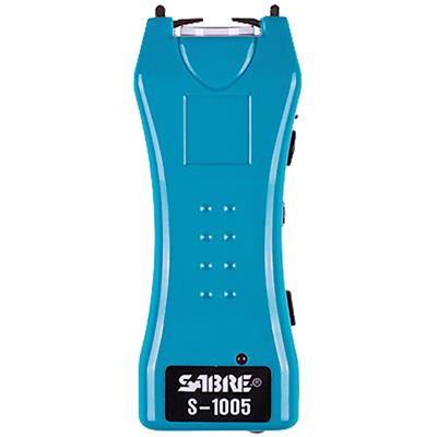 Sabre Dual Capacitor Stun Gun Teal 1.600 uC with LED Flashlight