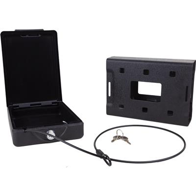 Bulldog Car Vault with Mounting Bracket and Cable Black 8.7x6x2 in.