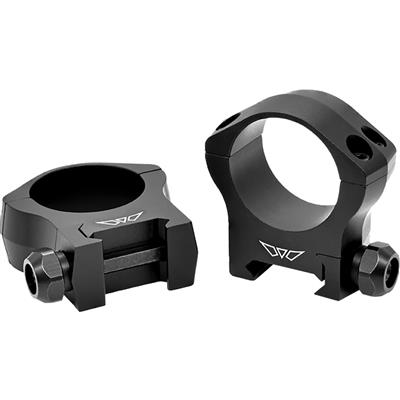 Warne Mountain Tech Scope Rings Matte Black 30mm Medium