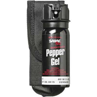 Sabre Tactical Pepper Gel With Flip Top and Holster 1.8 oz