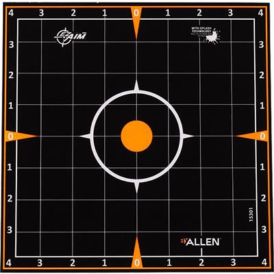 EzAim Splash Sight-In Grid Adhesive Targets 8x8 6 pk.