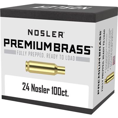 Nosler Custom Brass 24 Nosler 100 pk.