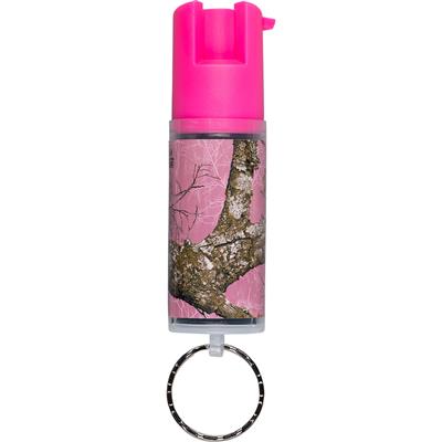 Sabre Keychain Pepper Spray Pink Realtree Edge with Key Ring