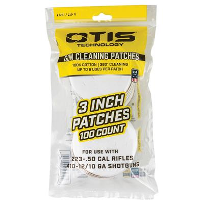 Otis Cleaning Patches 3 in. 100 pk.