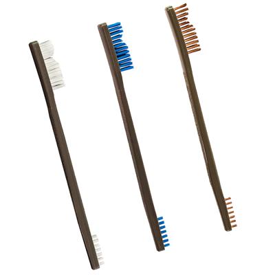 Otis All Purpose Brushes Nylon/Blue Nylon/Bronze 3 pk.