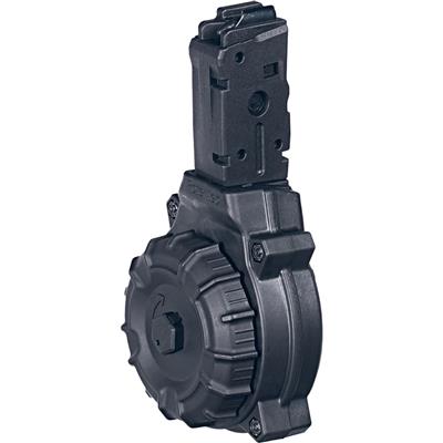 ProMag Polymer Drum Magazine Sig Sauer MPX 9mm Black 30 rd.